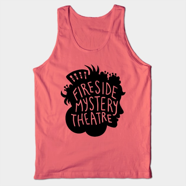 Large Black FMT Logo Tank Top by Fireside Mystery Theatre